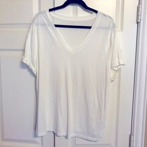 Tissue weight cream t-shirt